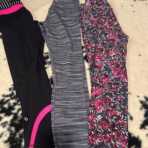 Lululemon Bundle of 3- 23’ leggings